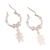 Sterling silver hoop earrings, 'Inner Girl' - Sterling Silver Hoop Earrings with Girl Motif from Peru (image 2b) thumbail