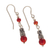Agate dangle earrings, 'New Balance' - Sterling Silver Dangle Earrings with Natural Agate Stones (image 2b) thumbail