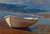 'Boat I' - Öl auf Leinwand, realistische Meereslandschaften, Gemälde eines Bootes aus Peru