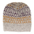 Baby alpaca blend hat, 'Intarsia Mix' - Knit Baby Alpaca Blend Hat in Grey Orange and Purple