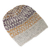 Baby alpaca blend hat, 'Intarsia Mix' - Knit Baby Alpaca Blend Hat in Grey Orange and Purple