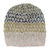 Baby alpaca blend hat, 'Intarsia Style' - Unisex Knit Baby Alpaca Blend Hat in Grey Yellow and Blue (image 2a) thumbail