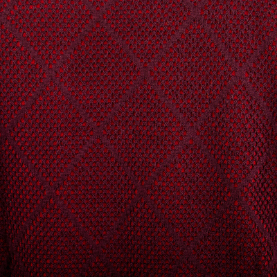 Jersey de hombre en mezcla de alpaca - Sweater de Hombre en Mezcla de Alpaca en Rojo y Burdeos Hecho en Perú