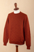 Suéter de hombre 100% alpaca - Sweater de Hombre 100% Alpaca con Estampado Geométrico de Rombos