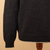 Men's 100% alpaca sweater, 'Night Rhombus' - Men's 100% Alpaca Sweater with Black Geometric Pattern (image 2f) thumbail