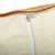 Kissenbezug aus Baumwollmischung, „Abstract in Beige“ – Handgewebter Kissenbezug aus Baumwollmischung mit Blumenmuster und Streifen