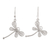 Sterling silver filigree dangle earrings, 'Freedom Dragonfly' - Sterling Silver Dragonfly Filigree Dangle Earrings from Peru (image 2b) thumbail