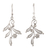Sterling silver filigree dangle earrings, 'Heavenly Leaves' - Sterling Silver Leafy Filigree Dangle Earrings from Peru