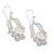 Sterling silver filigree dangle earrings, 'Blossom Rebirth' - Sterling Silver Floral Filigree Dangle Earrings from Peru