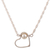 Cultured pearl pendant necklace, 'Innocent Romance' - Sterling Silver Heart Pendant Necklace with Cultured Pearl (image 2b) thumbail