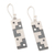 Sterling silver dangle earrings, 'Inca Portals' - Traditional Inca Sterling Silver Dangle Earrings from Peru