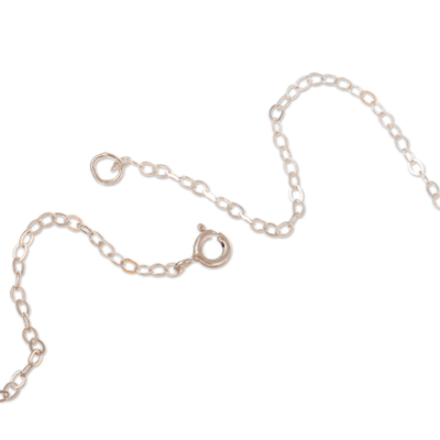 Aventurin-Anhänger-Halskette - Halskette mit Vogelanhänger aus Sterlingsilber und Aventurinperlen