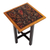 Wood and leather accent tables, 'Firebirds' (set of 5) - Set of 5 Accent Tables Handmade from Wood and Leather (image 2f) thumbail