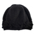 100% alpaca hat, 'Crossed Paths in Black' - Knit 100% Alpaca Hat in a Black Tone Handcrafted in Peru (image 2a) thumbail