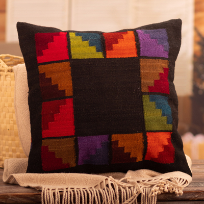 Wool cushion cover, Geometric Style