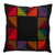 Wool cushion cover, 'Geometric Style' - Multicolored Hand-Woven Wool Cushion with Geometric Motifs