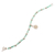 Amazonite beaded pendant bracelet, 'River Blossom' - Sterling Silver Floral Pendant Bracelet with Amazonite Beads (image 2b) thumbail