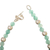 Amazonite beaded pendant bracelet, 'River Blossom' - Sterling Silver Floral Pendant Bracelet with Amazonite Beads (image 2d) thumbail
