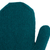 100% baby alpaca gloves, 'Pacific Ocean' - Unisex Teal Gloves Hand-Knit from 100% Baby Alpaca in Peru (image 2e) thumbail