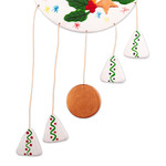 Ceramic wall art, 'Dreamy Rudolph' - Christmas Reindeer Ceramic Wall Art Handcrafted in Peru