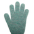 Wendehandschuhe aus 100 % Babyalpaka - Gestrickte Wendehandschuhe aus Babyalpaka in Türkis und Grün