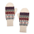 100% alpaca wool mittens, 'Andean Nature' - Handloomed Traditional Andean Ivory Alpaca Mittens from Peru (image 2b) thumbail