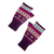 100% alpaca fingerless mittens, 'Purple Empire' - Handloomed Andean Purple Alpaca Fingerless Mittens from Peru (image 2c) thumbail