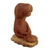 Wood sculpture, 'Aquatic Meditator' - Hand-Carved Cedar Wood Sculpture of a Manatee from Peru (image 2a) thumbail