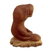 Wood sculpture, 'Aquatic Meditator' - Hand-Carved Cedar Wood Sculpture of a Manatee from Peru (image 2c) thumbail