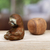 Wood sculpture, 'Sleepy Meditator' - Hand-Carved Cedar Wood Sculpture of a Sloth from Peru