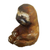 Wood sculpture, 'Sleepy Meditator' - Hand-Carved Cedar Wood Sculpture of a Sloth from Peru