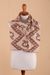 Reversible alpaca blend scarf, 'Warm Origins' - Traditional Inca Warm-Toned Reversible Alpaca Blend Scarf