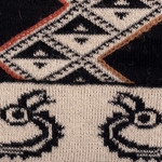 Alpaca blend hat, 'Noble Origins' - Traditional Inca Black and Beige Alpaca Blend Hat from Peru