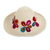 Embroidered wool felt hat, 'Floral Embellishment' - Cusco Ivory Wool Felt Hat with Colorful Floral Embroidery (image 2c) thumbail