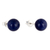 Sodalite stud earrings, 'Marine Universe' - Sterling Silver Stud Earrings with Sodalite Stone from Peru