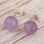 Amethyst stud earrings, 'Sophisticated' - Sterling Silver Stud Earrings with Amethyst Stone from Peru