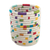 Natural fiber decorative vase, 'Rainbow Festival' - Handcrafted Natural Fiber Decorative Vase with Vibrant Hues