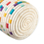 Florero decorativo de fibras naturales - Jarrón decorativo artesanal de fibra natural con tonos vibrantes