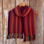 100% alpaca scarf, 'Cosmovision' - colourful 100% Alpaca Scarf with Stripes Hand-Woven in Peru