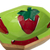 Wood catchall, 'Strawberry Party' - Handcrafted Strawberry-Themed Cedar Wood Catchall