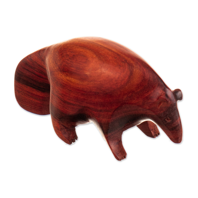 Figurilla de madera de oso hormiguero - Figura oso hormiguero palo sangre tallada a mano
