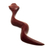 Mini estatuilla de madera - Mini figura abstracta de serpiente de madera de palo sangre tallada a mano