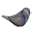 Figurilla de madera y fibras naturales - Figura Hecha a Mano de Pájaro en Madera de Cedro y Fibras Naturales en Azul