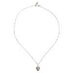 Sterling silver pendant necklace, 'Courage Deity' - Jaguar Sterling Silver  Pendant Necklace
