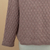 100% alpaca sweater, 'Thistle Trellis' - Knit Purple 100% Alpaca Sweater with Geometric Pattern