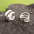 Sterling silver ear cuffs, 'Resonance' - Polished Sterling Silver Modern Ear Cuffs Crafted in Peru (image 2) thumbail