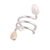 Cultured pearl ear cuff, 'Marine Spirals' - Polished Sterling Silver Ear Cuff with Cultured Pearls thumbail