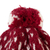 100% alpaca hat, 'Flamingos in The Sky' - 100% Alpaca Crocheted Hat in Red and White Handmade in Peru (image 2e) thumbail