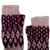 fingerlose Handschuhe aus 100 % Alpaka - gehäkelte fingerlose Handschuhe aus 100 % Alpaka in Lila aus Peru