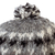 100% alpaca hat, 'Heavenly Hearts' - 100% Alpaca Hat in Black and Grey Hand-Knitted in Peru